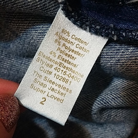 Current Elliott Sleeveless Snap Jacket Sz. S - Picture 8 of 8